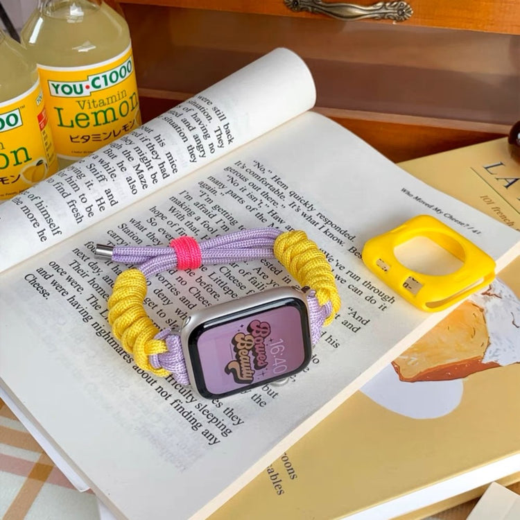 Super Kønt Metal Og Nylon Universal Rem passer til Apple Smartwatch - Flerfarvet#serie_4