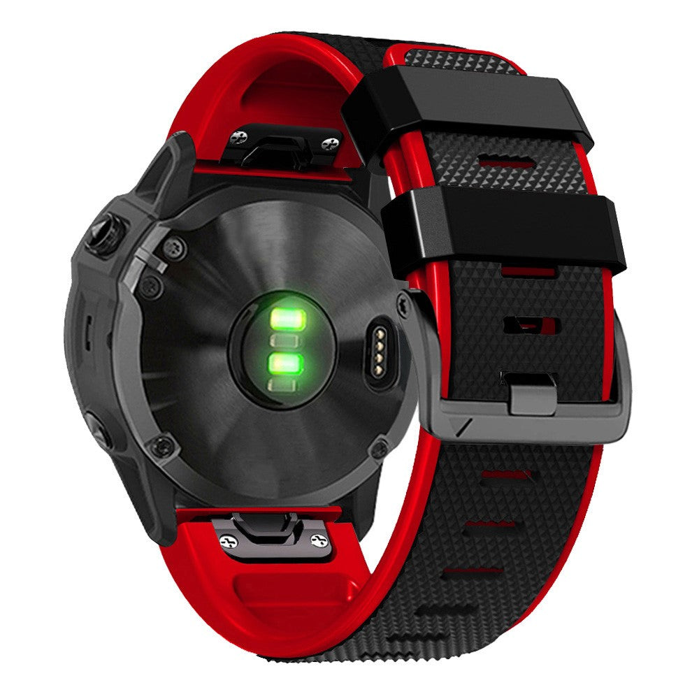 Meget Cool Metal Og Silikone Universal Rem passer til Smartwatch - RΓΈd#serie_1