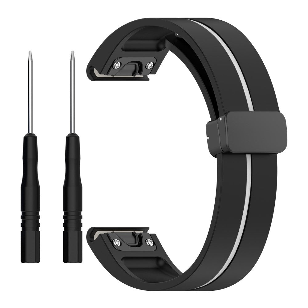 Mega SkΓΈn Silikone Universal Rem passer til Smartwatch - Sort#serie_1