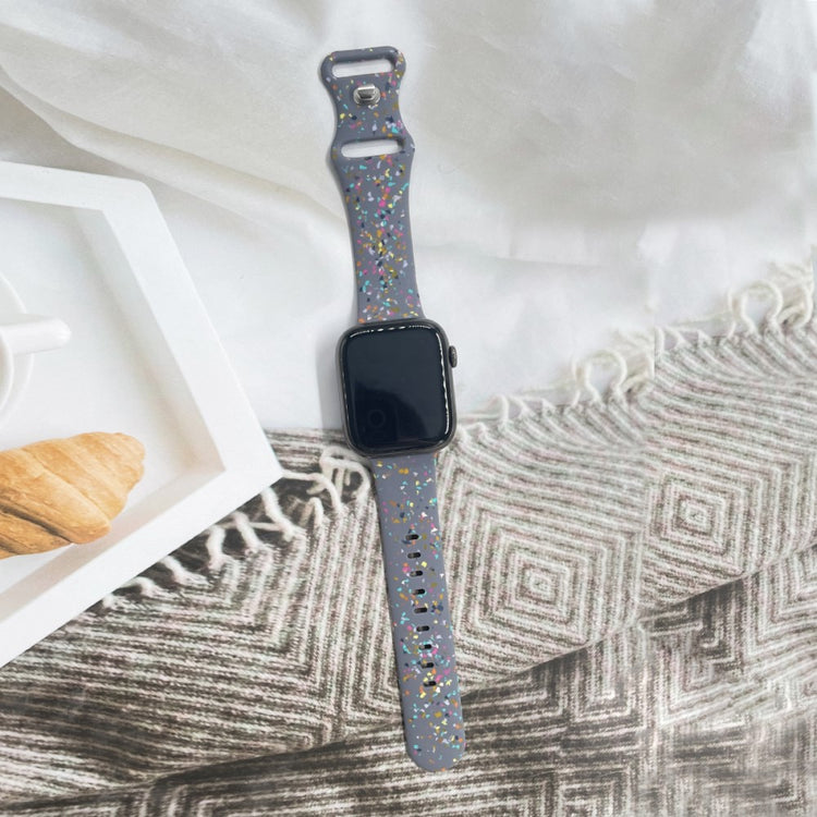 Sejt Silikone Universal Rem passer til Apple Smartwatch - Blå#serie_1