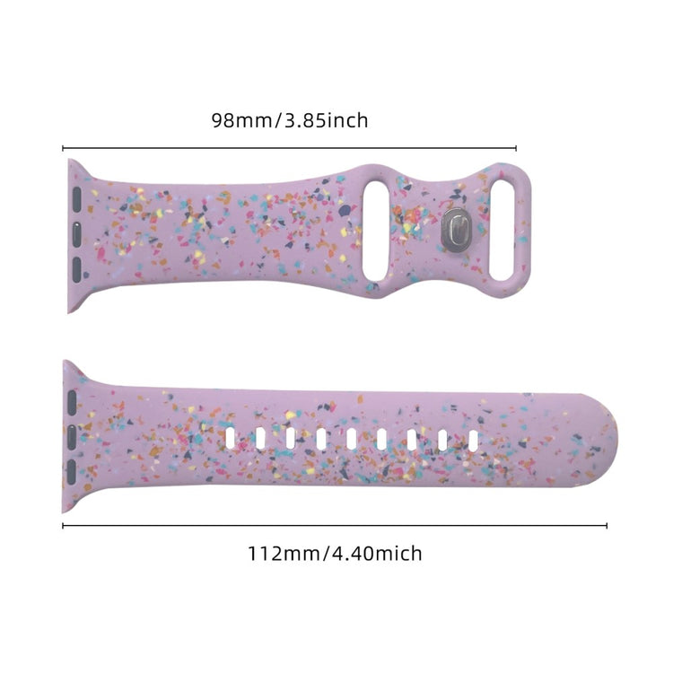 Pattern Band Apple Watch Universal 49mm/45mm/42mm Silicone Watch Strap - Purple#serie_7