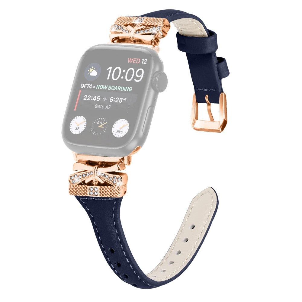 Stilfuld KunstlΓ¦der Universal Rem passer til Apple Smartwatch - BlΓ₯#serie_1