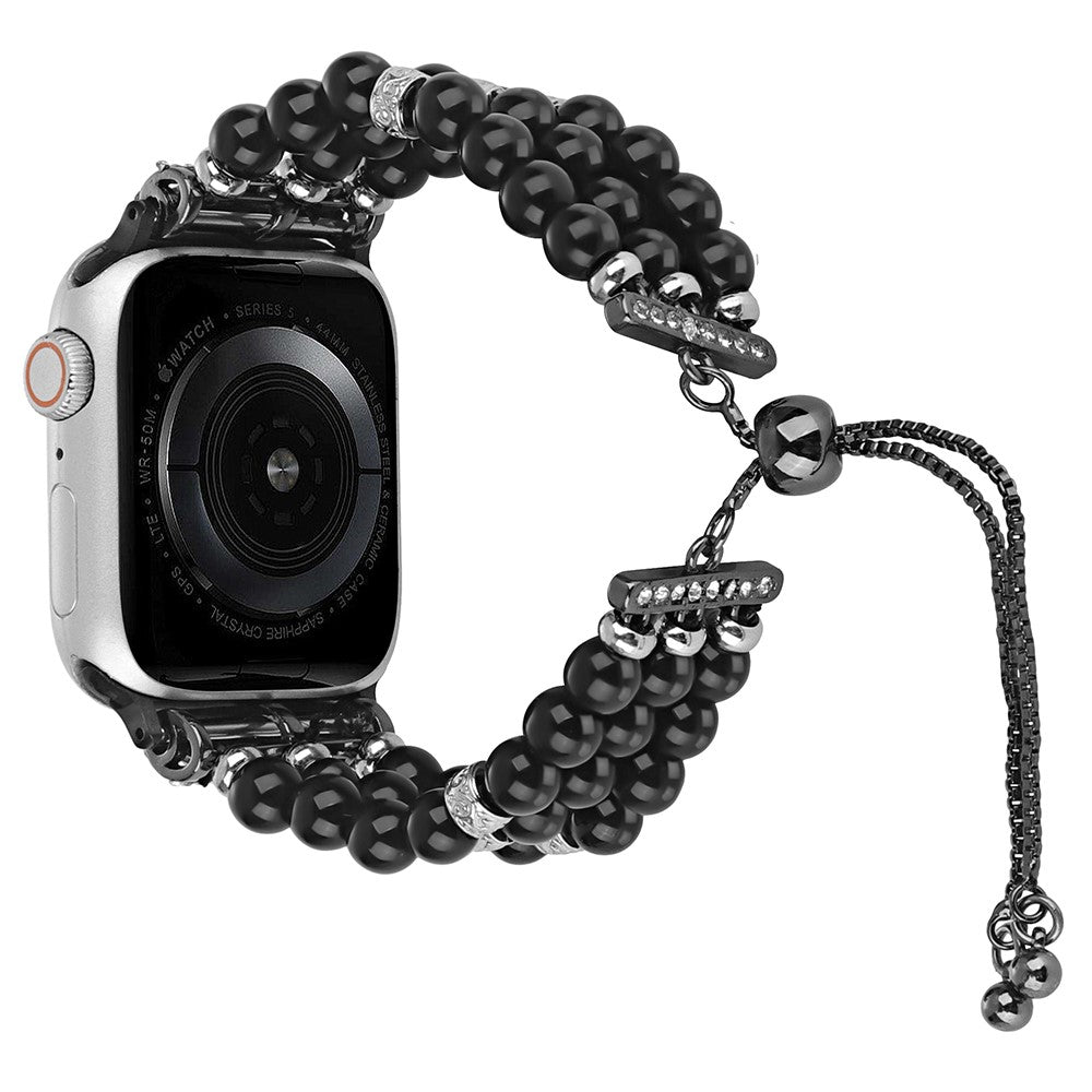 Vildt Nydelig Silikone Universal Rem passer til Apple Smartwatch - Sort#serie_1