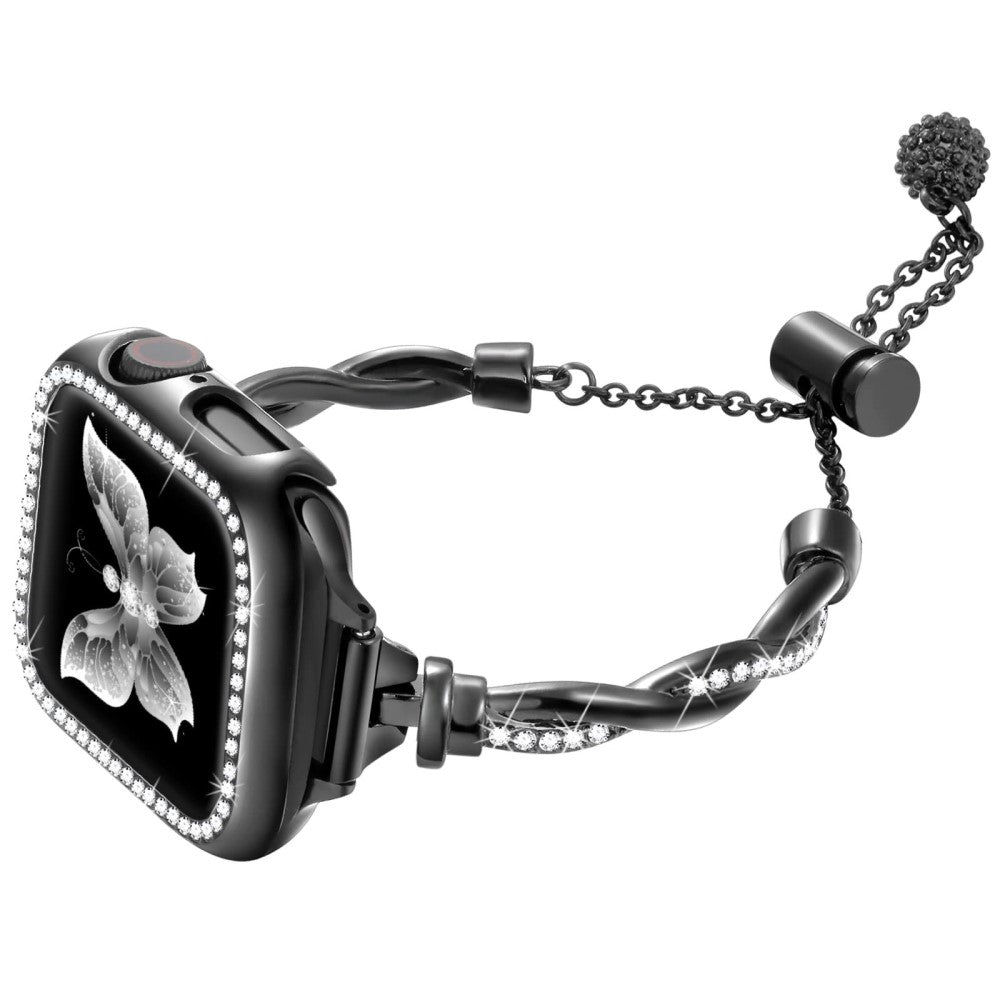 Meget SkΓΈn Metal Universal Rem passer til Apple Smartwatch - Sort#serie_1