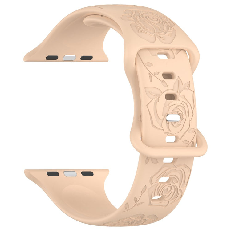 Holdbart Silikone Universal Rem passer til Apple Smartwatch - Brun#serie_10