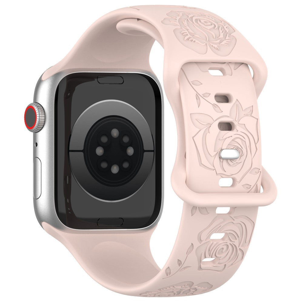 Super KΓΈnt Silikone Universal Rem passer til Apple Smartwatch - Pink#serie_1