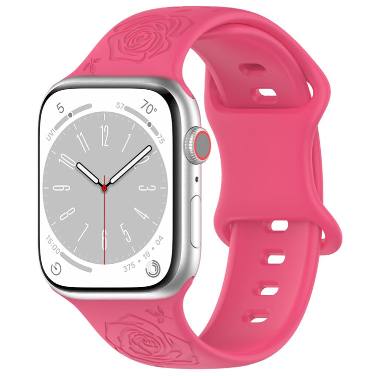 Super Kønt Silikone Universal Rem passer til Apple Smartwatch - Pink#serie_13