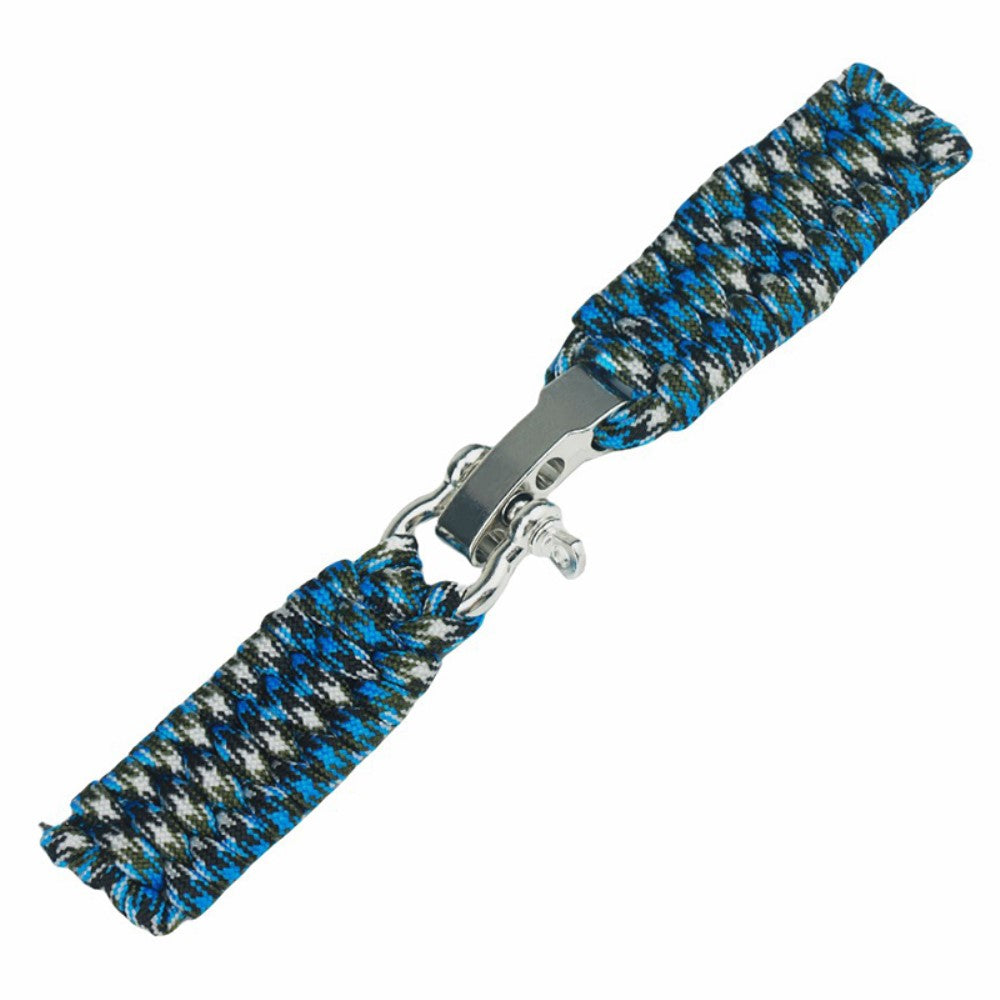 Huawei Watch GT4 46mm / Samsung Galaxy Watch3 45mm Watch Strap 22mm Braided Rope Wrist Band - Blue Camouflage#serie_2