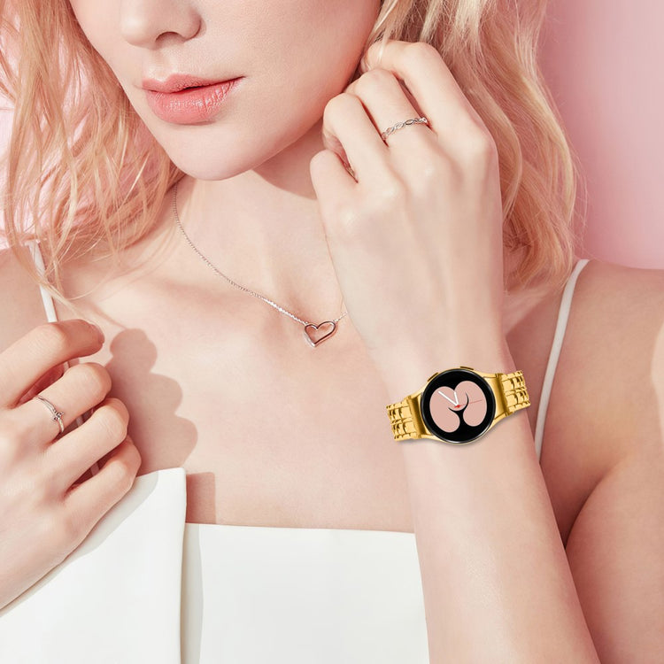 Super Fantastisk Metal Universal Rem passer til Samsung Smartwatch - Guld#serie_3