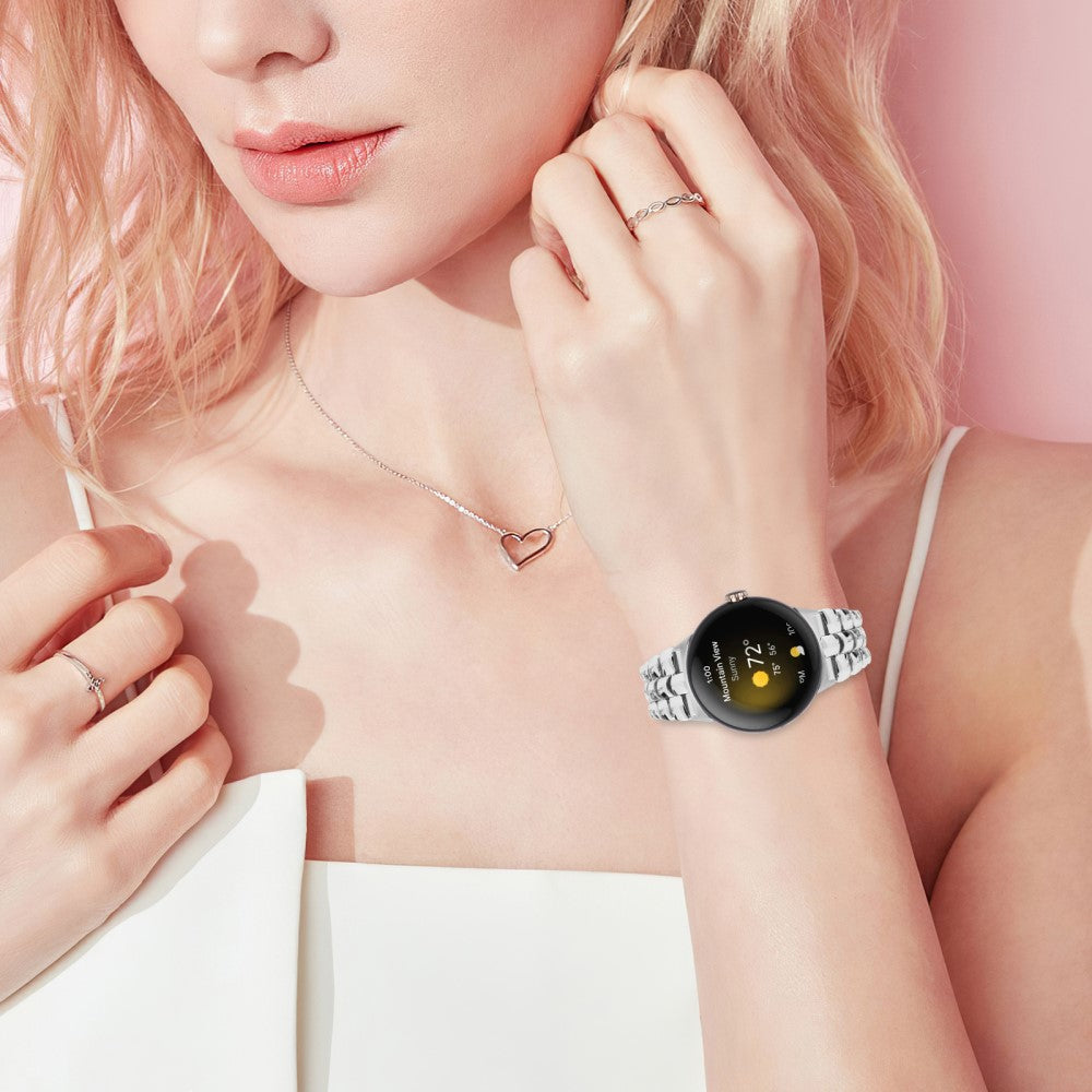 Metal Universal Rem passer til Google Pixel Watch / Google Pixel Watch 2 - Sølv#serie_4