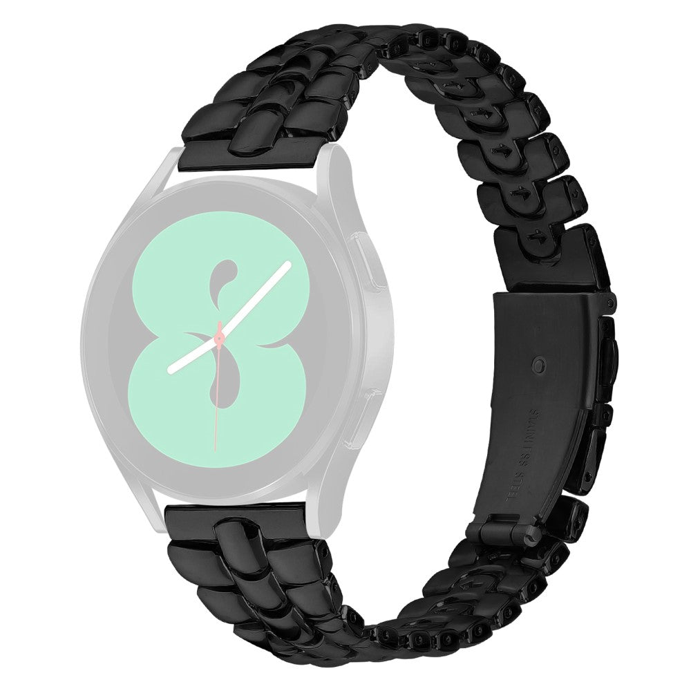 Glimrende Metal Rem passer til Garmin Vivomove 3 - Sort#serie_1