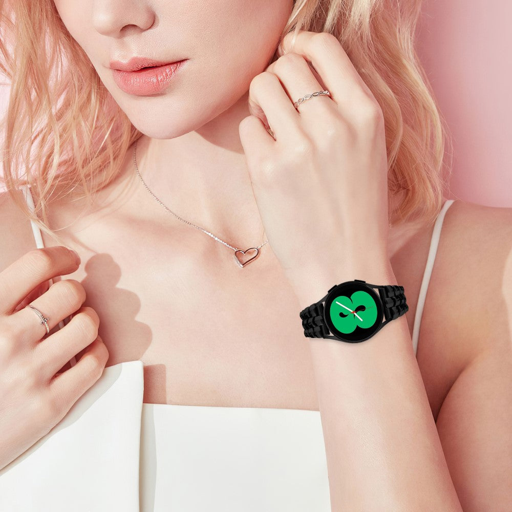 Glimrende Metal Rem passer til Garmin Vivomove 3 - Sort#serie_1