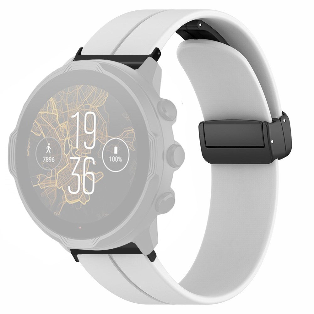 KΓΈnt Silikone Universal Rem passer til Smartwatch - Hvid#serie_1