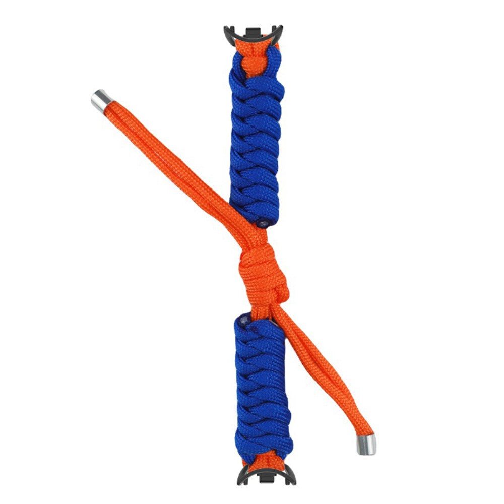 Xiaomi Smart Band 8 / Smart Band 8 NFC Watch Band Contrast Color Braided Rope Bracelet - Orange+Sapphire#serie_2