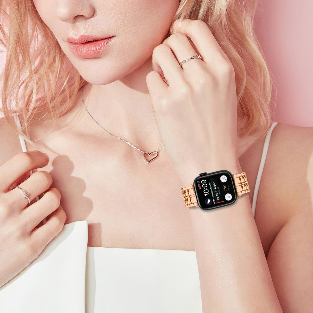 Vildt Skøn Metal Universal Rem passer til Apple Smartwatch - Pink#serie_3