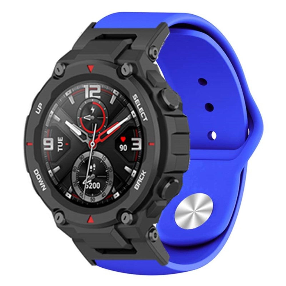 Huami Amazfit T-Rex / T-Rex Pro Silicone Watch Strap Alloy Buckle Replacement Watch Band - Sapphire#serie_3