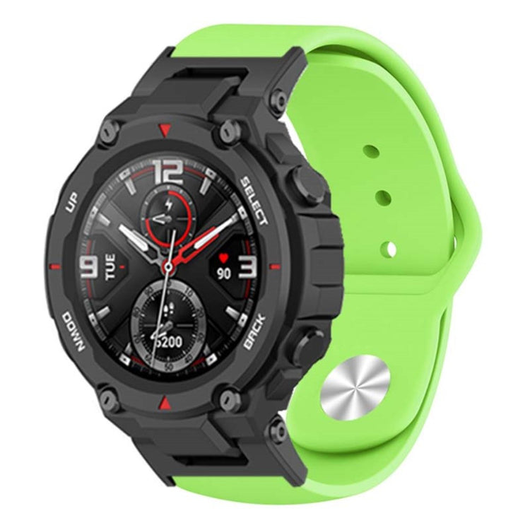 Huami Amazfit T-Rex / T-Rex Pro Silicone Watch Strap Alloy Buckle Replacement Watch Band - Fluorescent Green#serie_12
