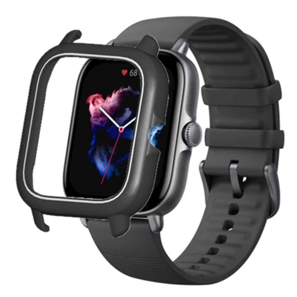 HΓ₯rdt Silikone Bumper passer til Amazfit GTS 3 - Sort#serie_1