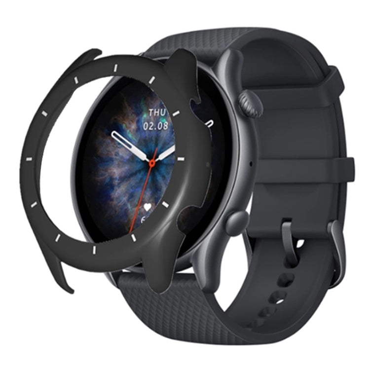 Stødsikker Silikone Universal Bumper passer til Amazfit GTR 3 / Amazfit GTR 3 Pro - Sort#serie_2