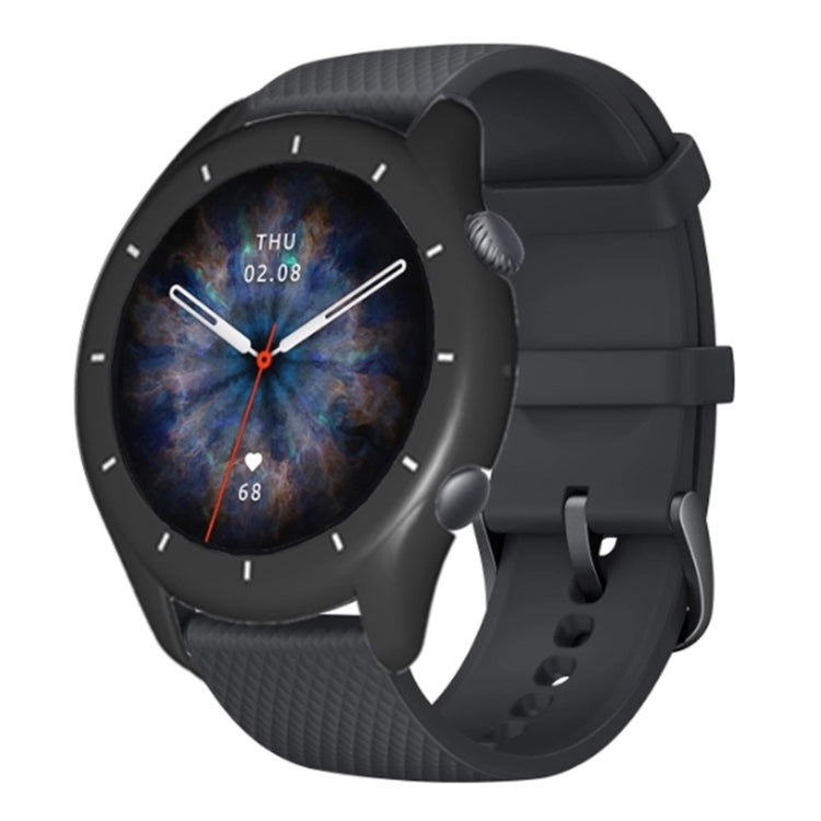 Stødsikker Silikone Universal Bumper passer til Amazfit GTR 3 / Amazfit GTR 3 Pro - Sort#serie_2