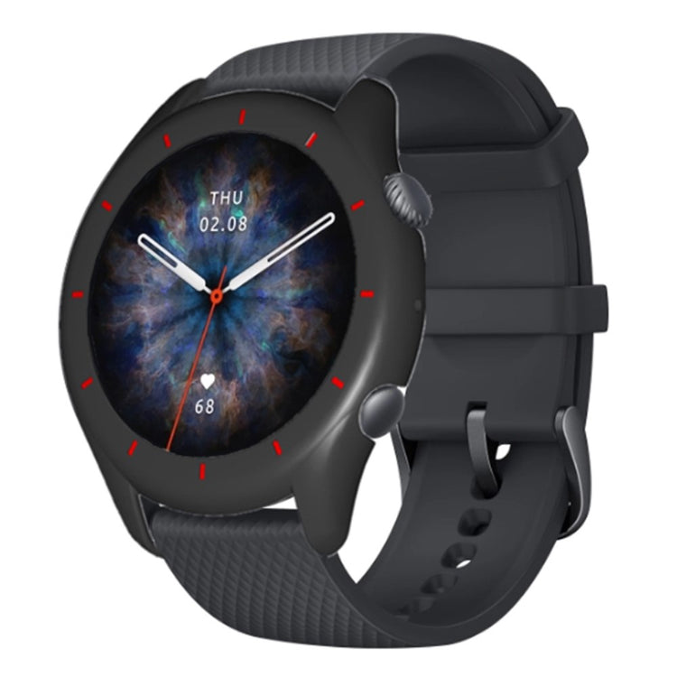 Stødsikker Silikone Universal Bumper passer til Amazfit GTR 3 / Amazfit GTR 3 Pro - Sort#serie_3