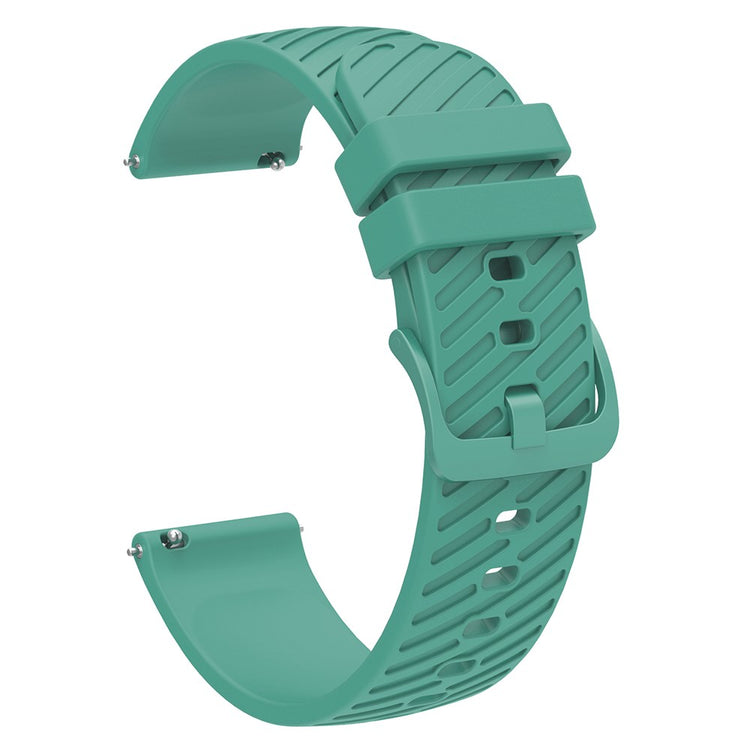 22mm Universal texture pattern silicone strap - Green#serie_1