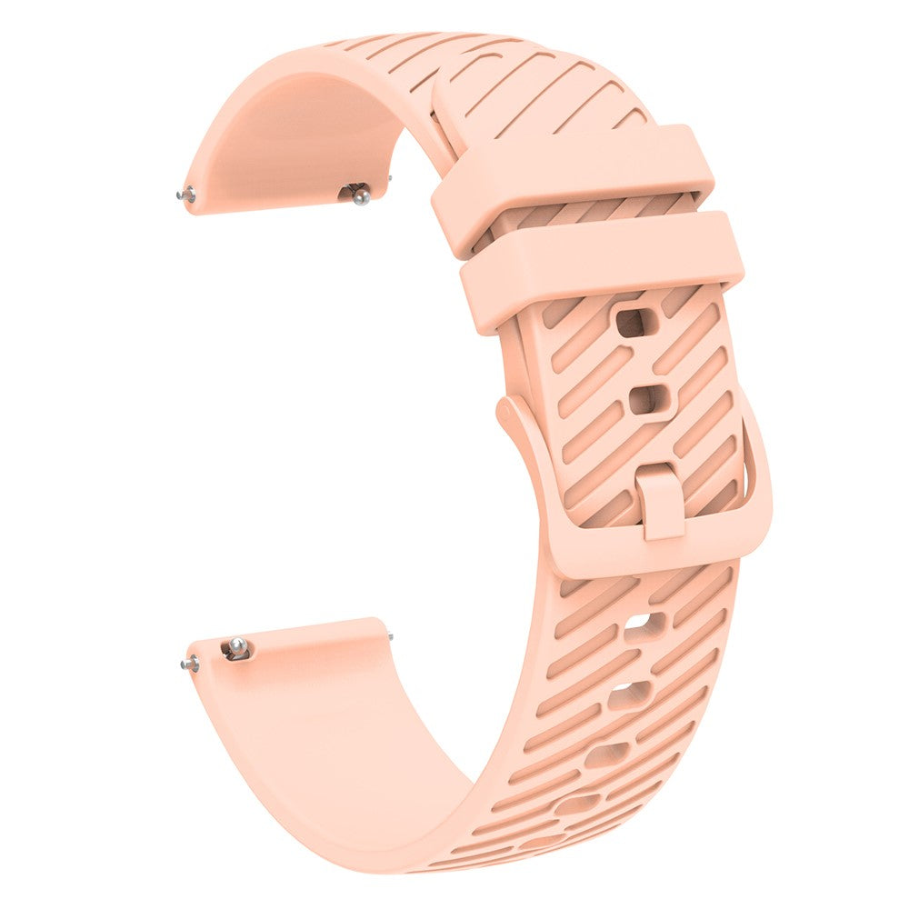 22mm Universal texture pattern silicone strap - Pink#serie_3