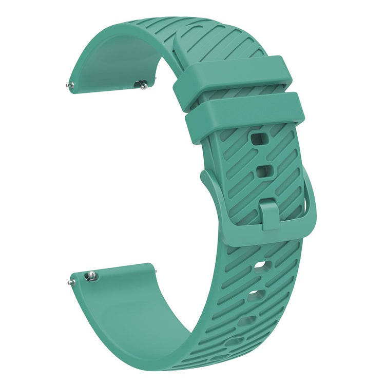20mm Universal texture pattern silicone strap - Green#serie_4