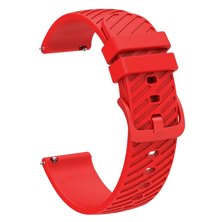 20mm Universal texture pattern silicone strap - Red#serie_9