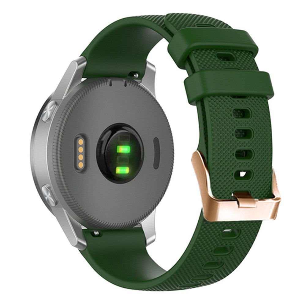 18mm Universal texture pattern silicone strap - Army Green#serie_7