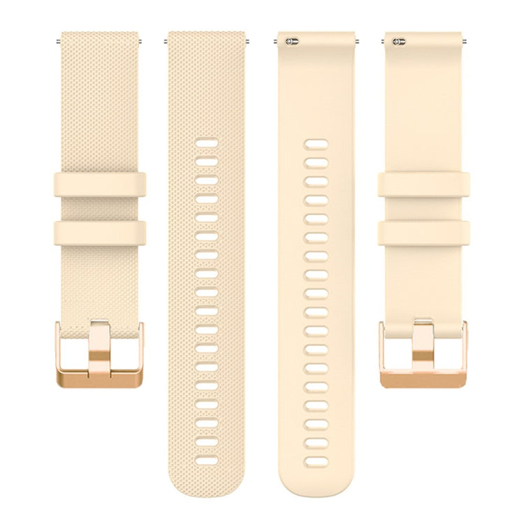 Pænt Silikone Universal Rem passer til Smartwatch - Beige#serie_8