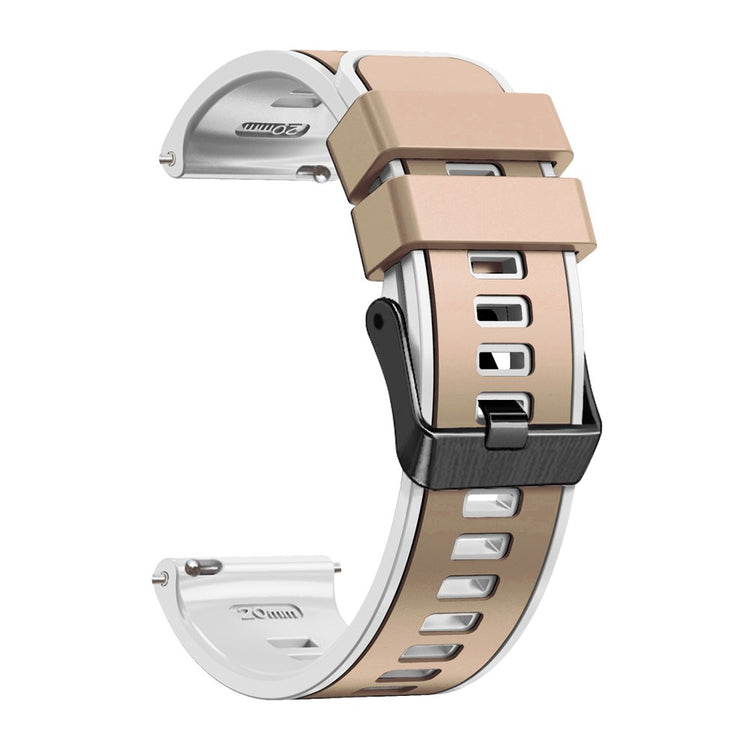 Glimrende Silikone Universal Rem passer til Smartwatch - Brun#serie_10