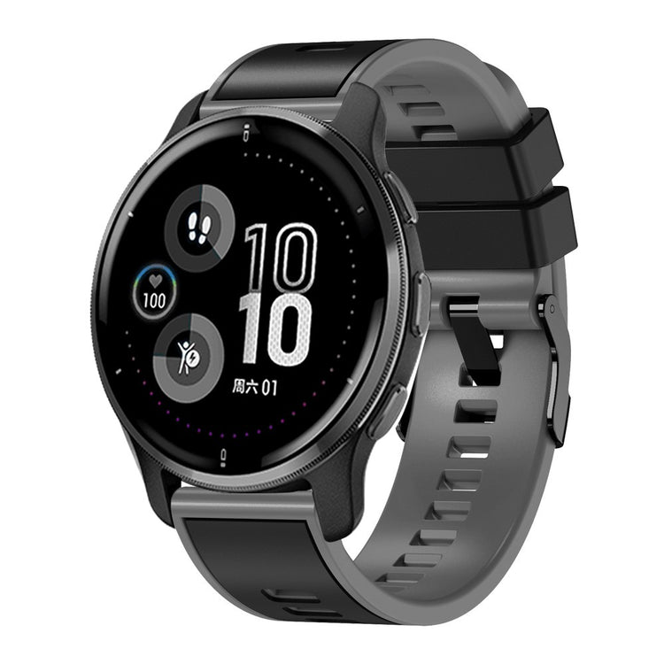 Glimrende Silikone Universal Rem passer til Smartwatch - Sølv#serie_5