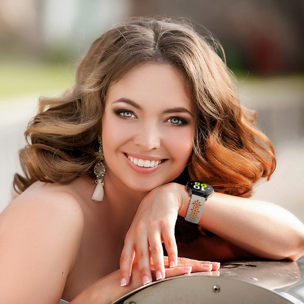 Mega Komfortabel Metal Og Silikone Universal Rem passer til Smartwatch - Sølv#serie_1