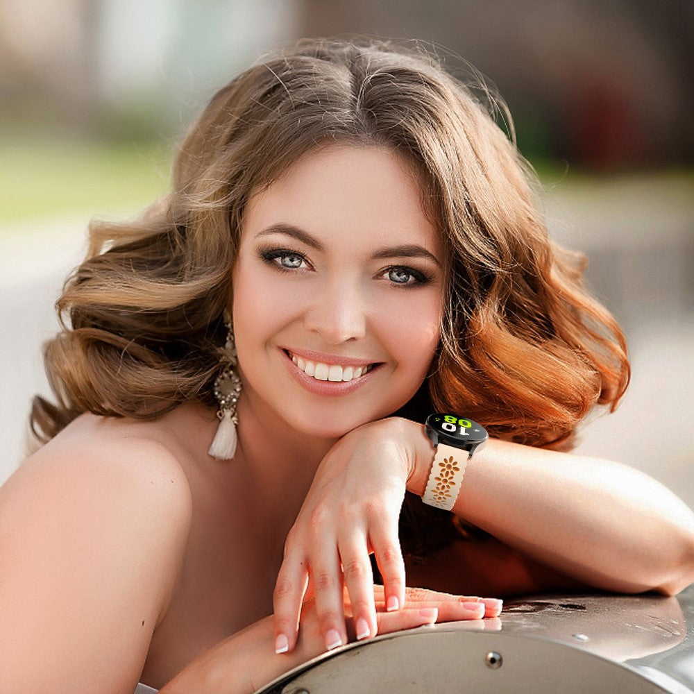 Mega Komfortabel Metal Og Silikone Universal Rem passer til Smartwatch - Orange#serie_12