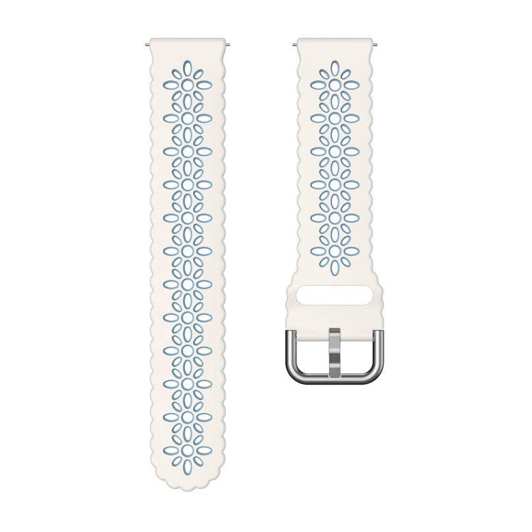 Mega Komfortabel Metal Og Silikone Universal Rem passer til Smartwatch - Blå#serie_4