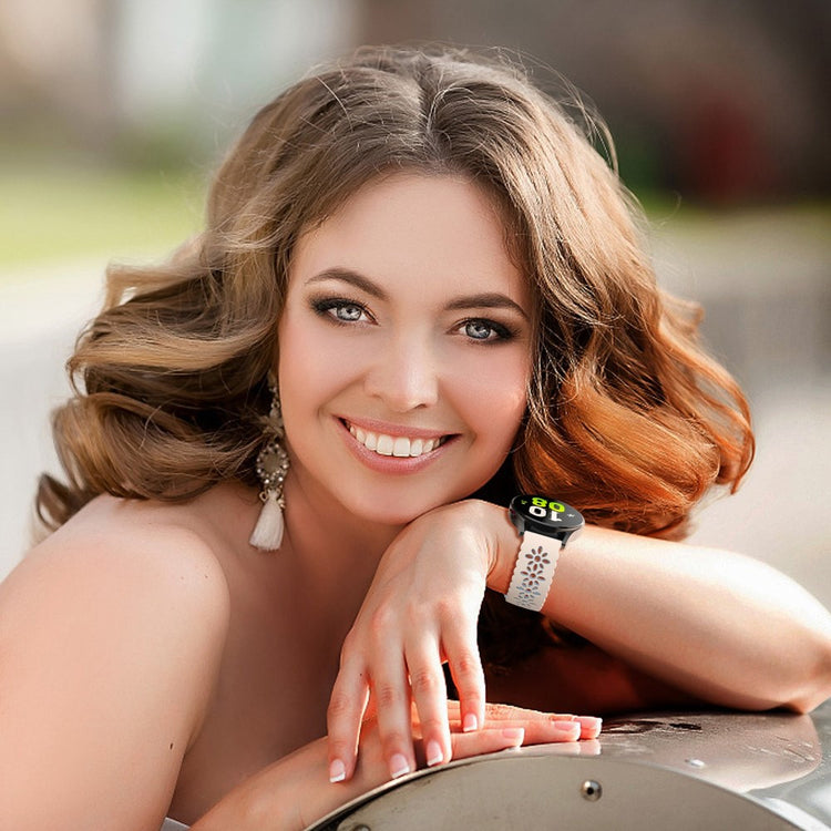 Mega Komfortabel Metal Og Silikone Universal Rem passer til Smartwatch - Blå#serie_4