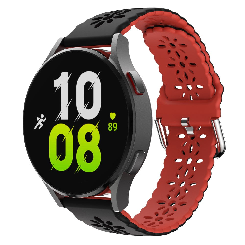 Mega Komfortabel Metal Og Silikone Universal Rem passer til Smartwatch - Sort#serie_6