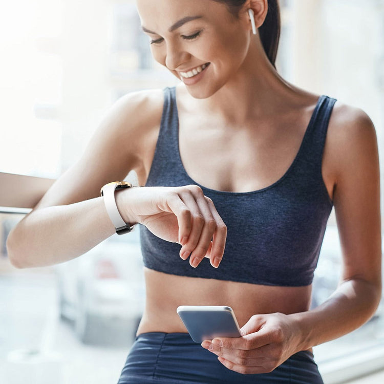 22mm Universal silicone sport strap with black magnetic buckle - White#serie_2