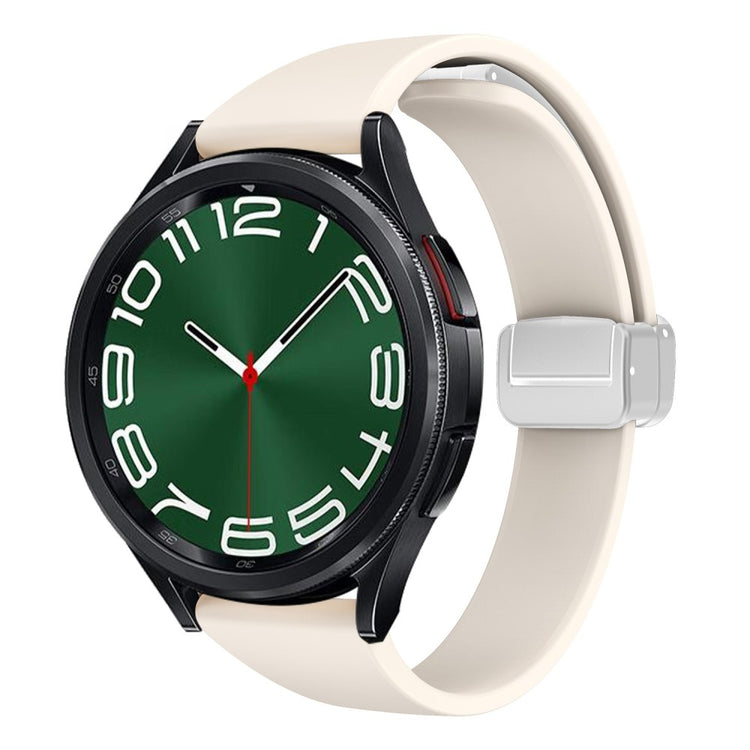 22mm Universal silicone sport strap with silver magnetic buckle - Starlight#serie_12