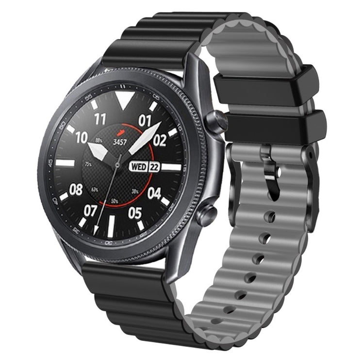 Super Fantastisk Metal Og Silikone Universal Rem passer til Smartwatch - Sort#serie_1