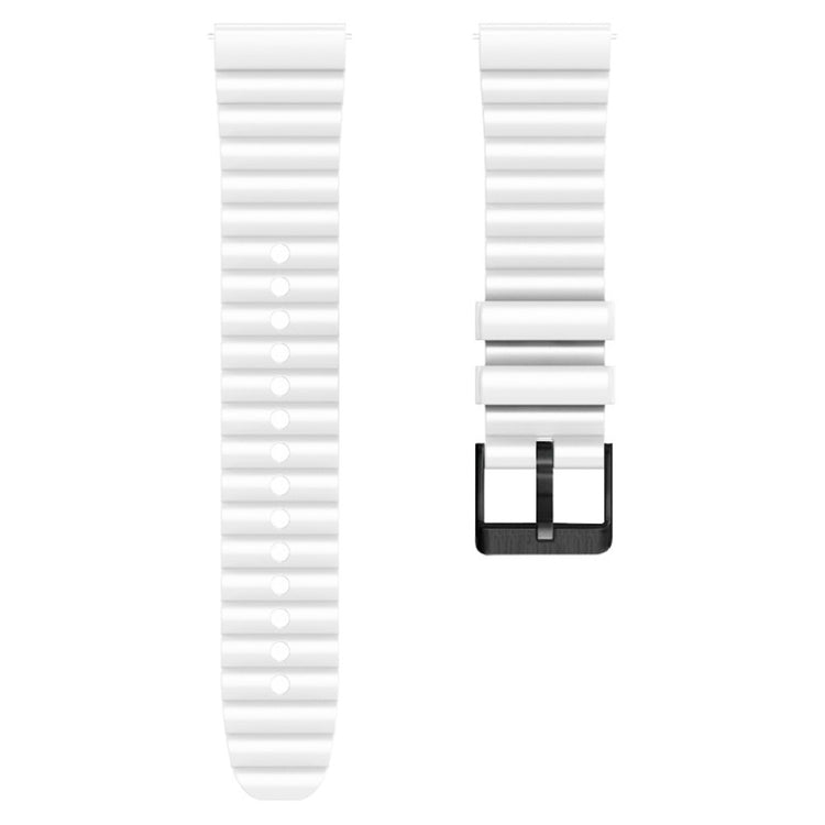 Super Fantastisk Metal Og Silikone Universal Rem passer til Smartwatch - Hvid#serie_2