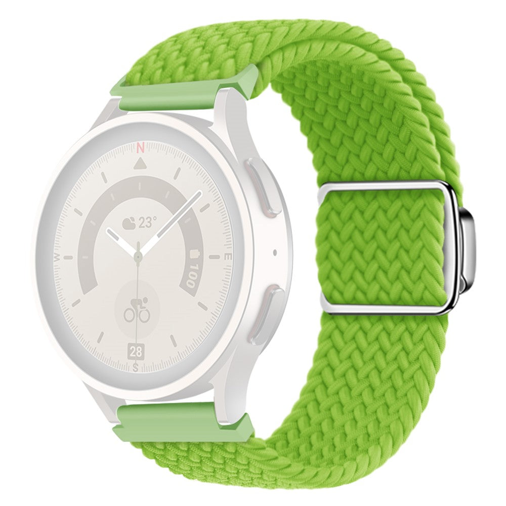 22mm Universal nylon strap with magnetic buckle - Yellowgreen#serie_6