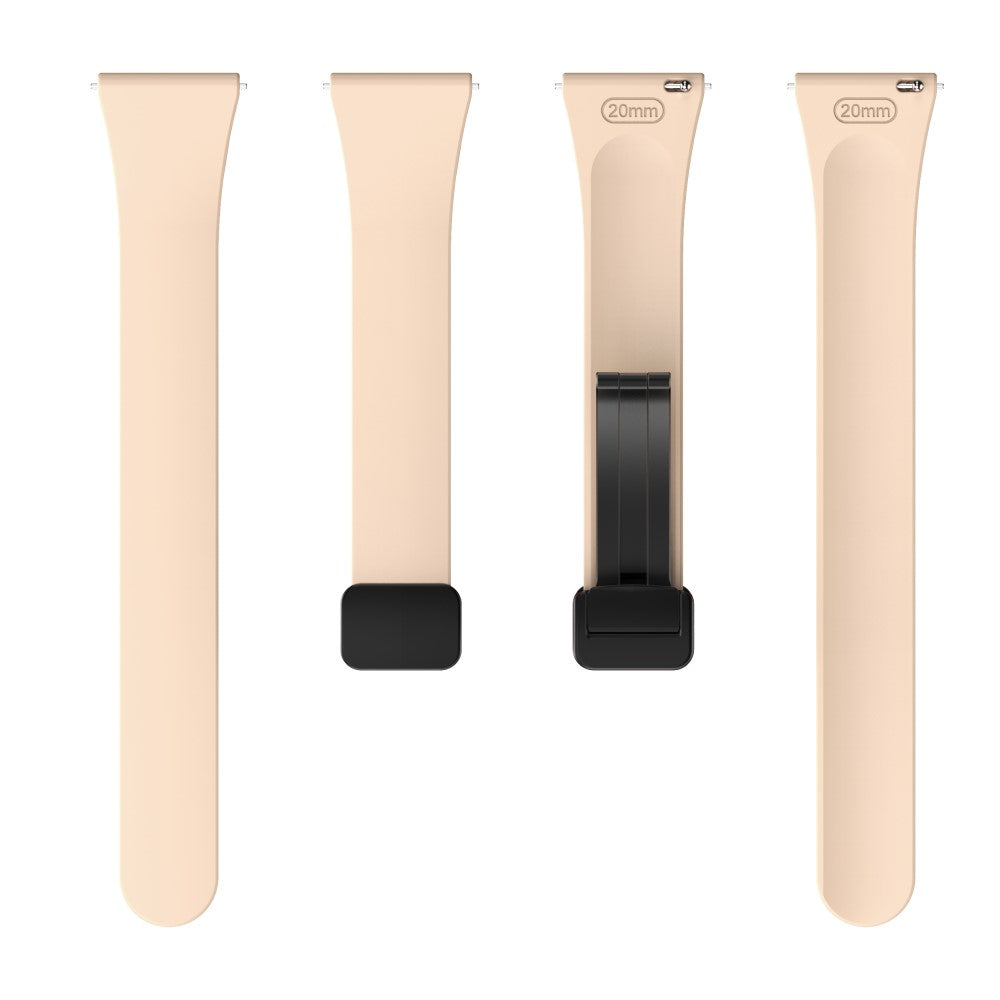 Smuk Metal Og Silikone Universal Rem passer til Smartwatch - Pink#serie_4