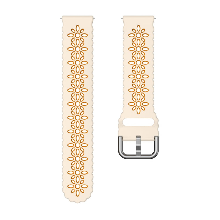 Rigtigt Godt Metal Og Silikone Universal Rem passer til Smartwatch - Orange#serie_12