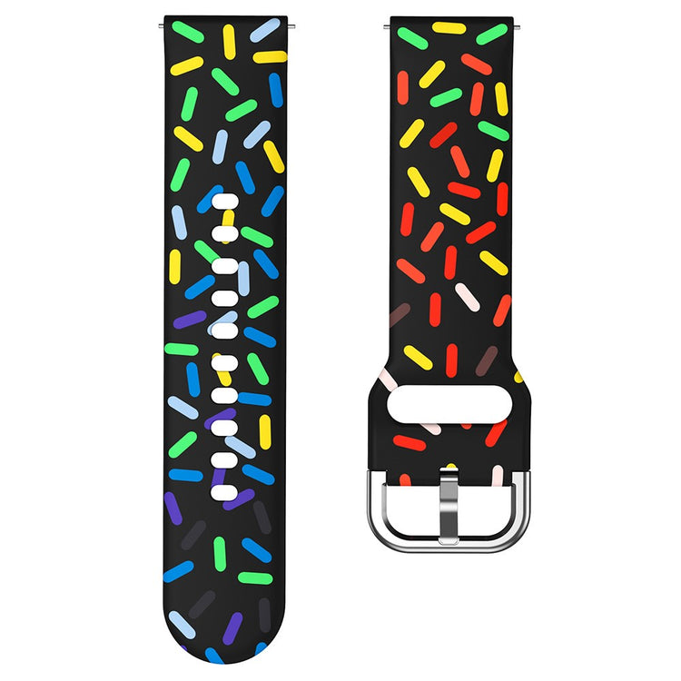 Vildt Hårdfør Metal Og Silikone Universal Rem passer til Smartwatch - Flerfarvet#serie_1