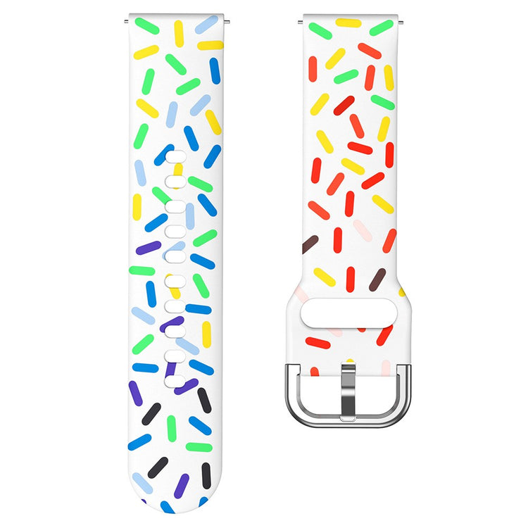 Vildt Hårdfør Metal Og Silikone Universal Rem passer til Smartwatch - Flerfarvet#serie_2