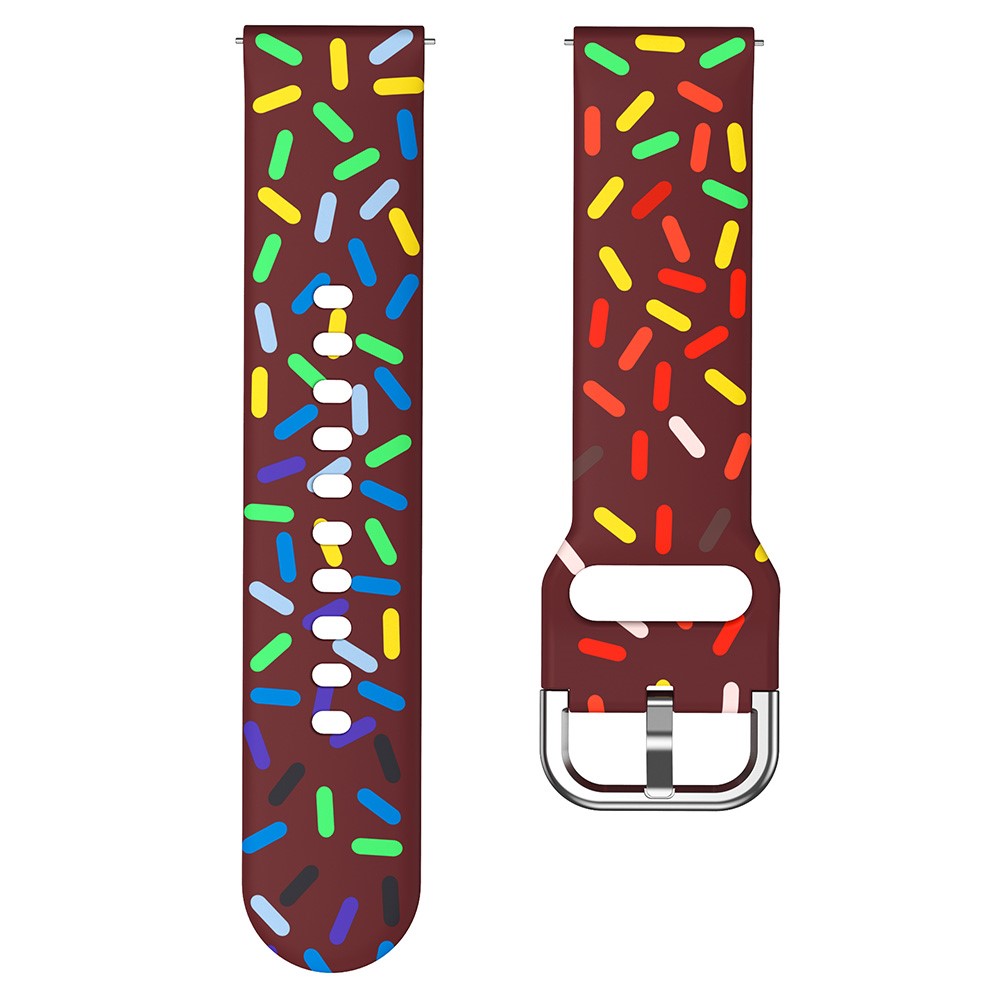 Vildt Hårdfør Metal Og Silikone Universal Rem passer til Smartwatch - Rød#serie_6