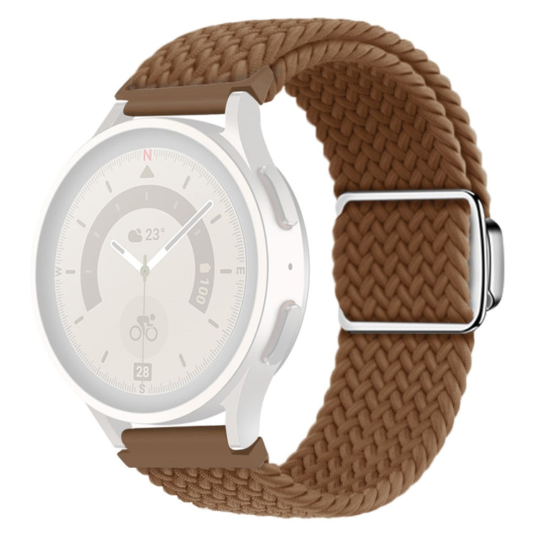 20mm Universal nylon strap with magnetic buckle - Brown#serie_1