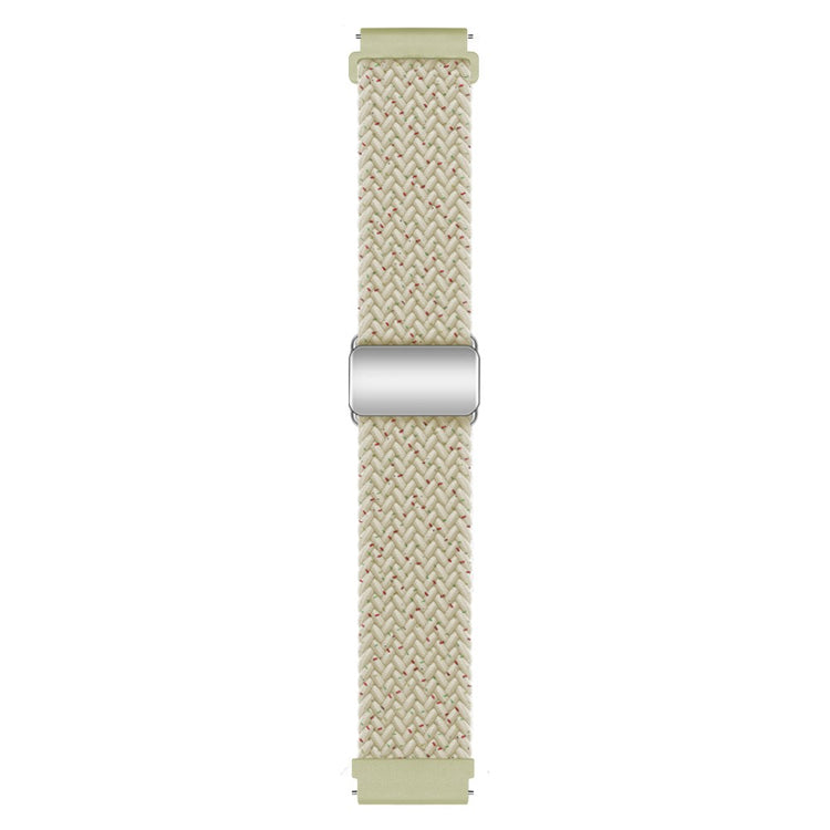 Vildt Smuk Metal Og Nylon Universal Rem passer til Smartwatch - Hvid#serie_11